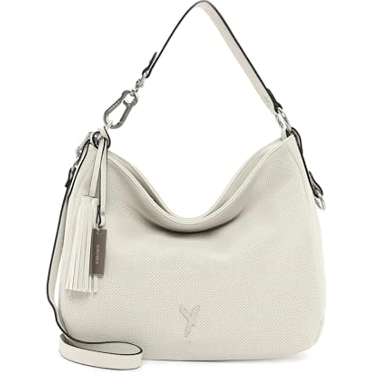 Suri Frey Beutel Romy, Handtasche aus Feinsynthetik mit Reißverschluss, beige, PETA-Approved Vegan, 33x20x15 cm – Bild 1