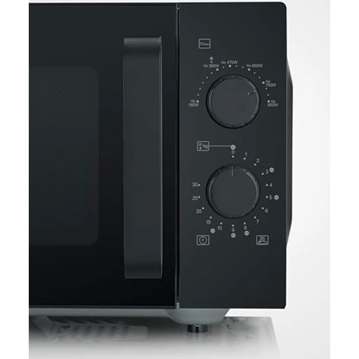 Severin MW 7782 SW, Solo-Mikrowelle mit 25 Litern Garraumvolumen und 800 Watt Leistung, matt schwarz – Bild 6