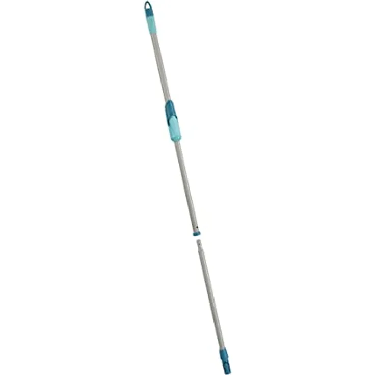 Leifheit 89114 Drillstiel CLEAN Twist Evo, Silber-türkis,