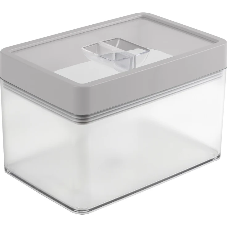Sunware Sigma Home Vorratsdose 1,6 L transparent grau, luftdicht und stapelbar