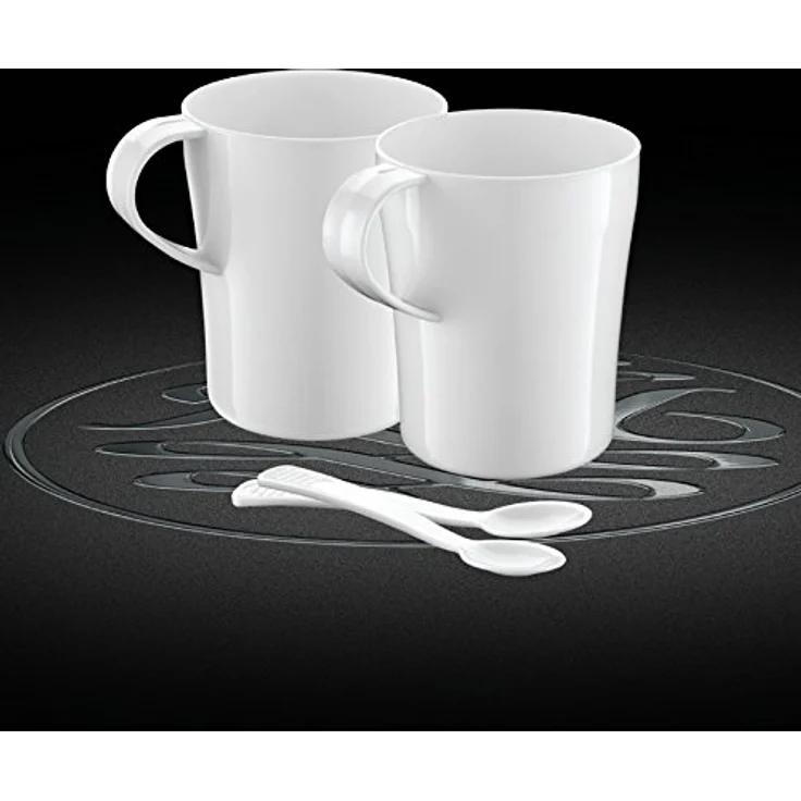 Russell Hobbs Travel Wasserkocher, 0,85l, 1000W, weltweite Spannungsanpassung, inkl. 2 Tassen & 2 Teelöffel, optimierte Ausgusstülle, kompakter kleiner Reisewasserkocher, mini Teekocher 23840-70 – Bild 6