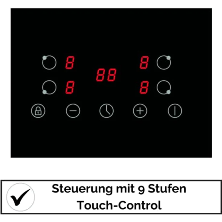 PKM KF4 Glaskeramikkochfeld, Touch Control, Timer – Bild 7