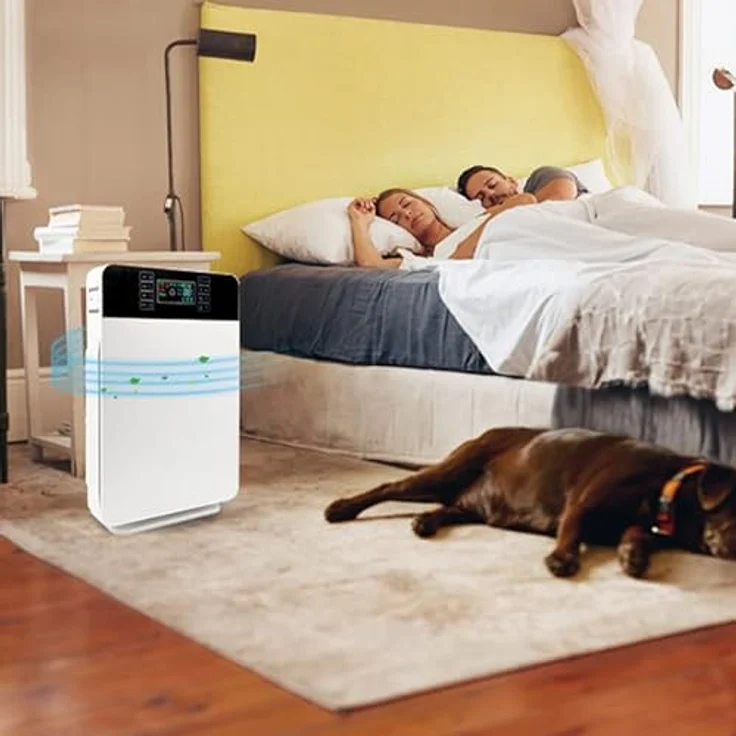 MediaShop Livington AirPurifier Luftreiniger, bis zu 30m² | 6-Filter-System | zuschaltbares UV-Licht | Automatik-Funktion | 3 Stufen | Timer – Bild 6