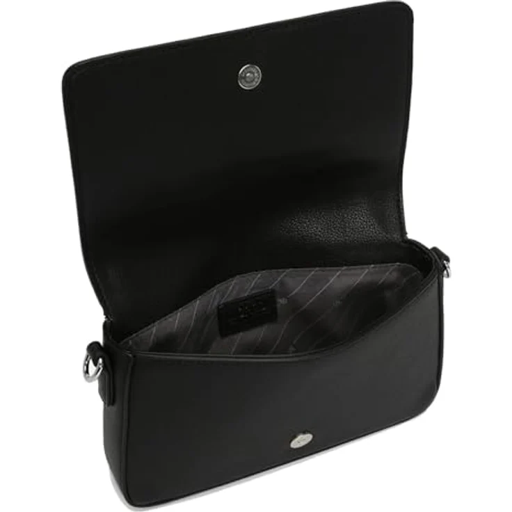 L.Credi Jane Umhängetasche 21 cm, Schwarz, praktische Handtasche mit ausreichend Stauraum für Wertsachen – Bild 5