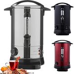 Arebos Glühweinkocher AR-HE-GKE68L, 6,8 L Heißgetränke- und Einkochautomat mit Überhitzungsschutz und Temperaturregelung 30–110 °C, Edelstahl, 950 W