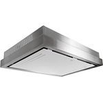 GURARI Deckenhaube GCH C 343 IS 120 WH PRIME, Einbau Dunstabzugshaube 120cm/ Weiß Glas/Edelstahl/Effizient/Saugstark 1000m³/Umlufthaube/Ionisierung/Deckenhaube dunstabzug