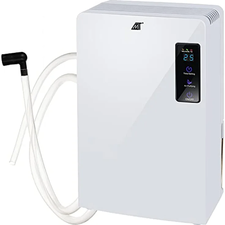 MT MALATEC Luftentfeuchter Raumentfeuchter Entfeuchter 1800 ml 16408, leise mit Peltier-Technologie (weiß)