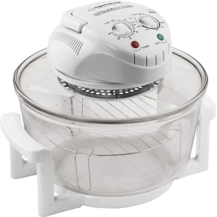 Esperanza Minibackofen 18L Halogenofen Heißluft Fritteuse Grill Ofen Konvektionsofen, Zeitschaltuhr, Temperatureinstellung und Sicherheitsabschaltung, transparente Schale, ideal für die ganze Familie – Bild 3