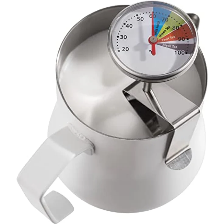 APS 10355 Thermometer für Milchkännchen, mit Clip, höhenverstellbar, Temperaturbereich 20°C bis 100°C – Bild 2