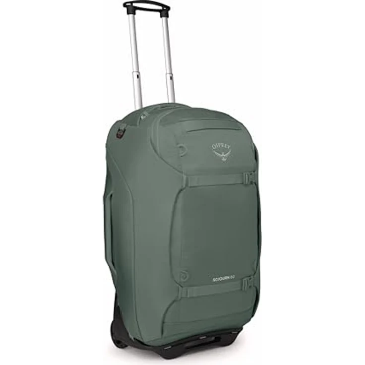 Osprey Sojourn 60, Trolley-Rucksack aus recyceltem Nylon, grün, (60 l) mit übergroßen Rollen und intelligenten Staufächern – Bild 1