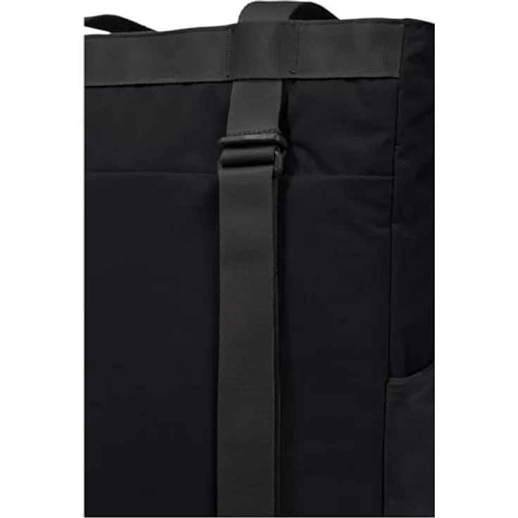 Jack Wolfskin Zoya Shopper Tasche, 41 cm mit Laptopfach, schwarz, 100% Polyamid – Bild 5