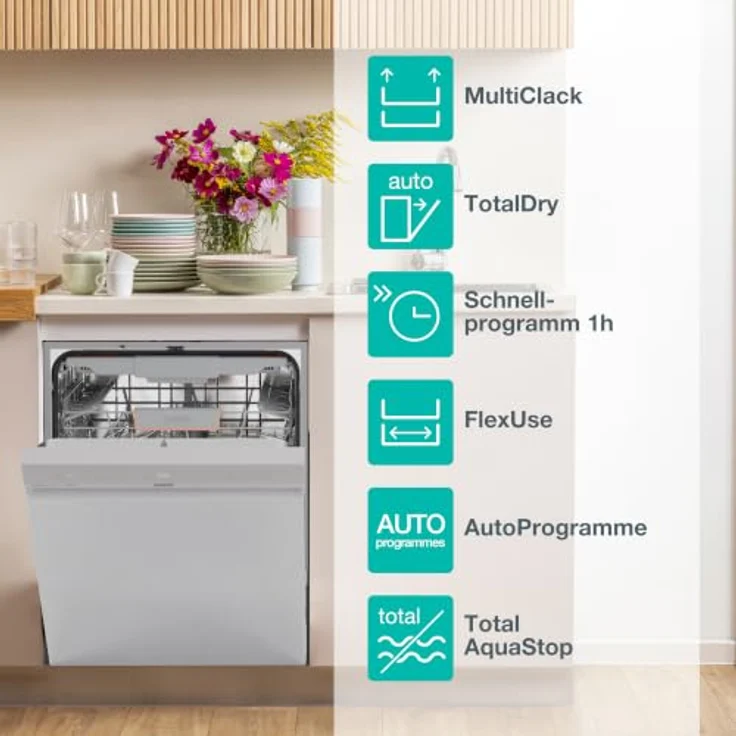 Gorenje GU663B90X Geschirrspüler Unterbau, 60cm, 16 Maßgedecke, intelligente Sensorik, TotalDry, Grau – Bild 4