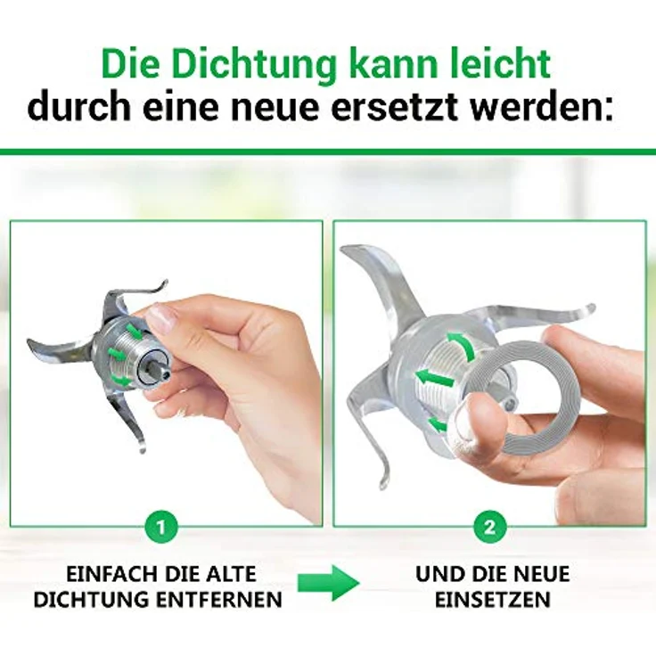 Messereinsatz-Dichtung Ersatz für Vorwerk Thermomix TM3300 TM 3300 Küchenmaschine - Ø 38/29 mm – Bild 5