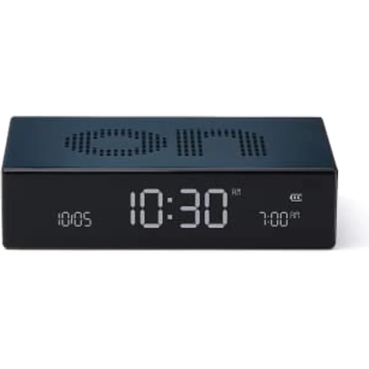 Lexon FLIP Premium LCD-Wecker (Schwarz) – Bild 1