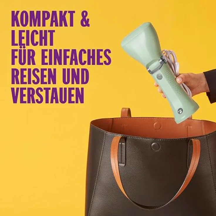 Conair GSC24E TravelSteam Power Dampfbürste, tragbarer Dampfglätter mit Dual-Voltage, kompakt und schnell einsatzbereit – Bild 2