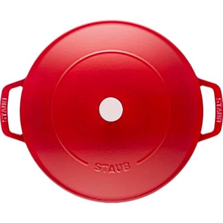Staub Bräter mit Chistera, Induktionsgeeignet, Gusseisen, Kirschrot, 28 cm, 1 Einheiten – Bild 5