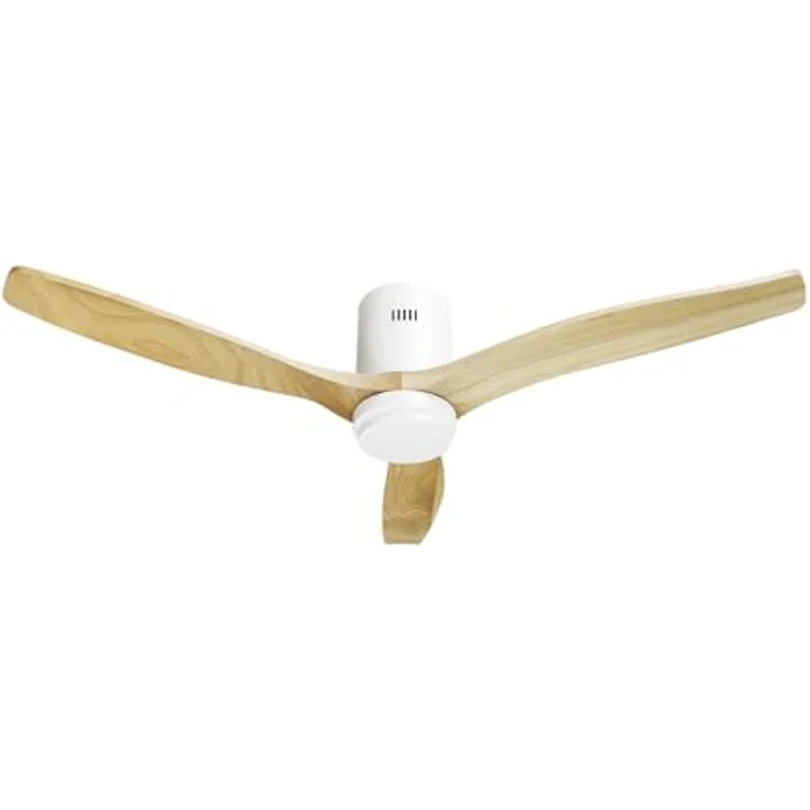 Hombli Deckenventilator mit Licht, 6 Geschwindigkeiten, RGB- und CCT-LED-Beleuchtung, Sommer- und Wintermodus, Weiss – Bild 1