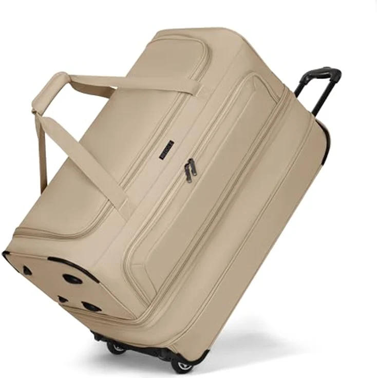 Redolz Duffle Essentials 2-Rollen Reisetasche 70 cm L mit Dehnfalte beige – Bild 2
