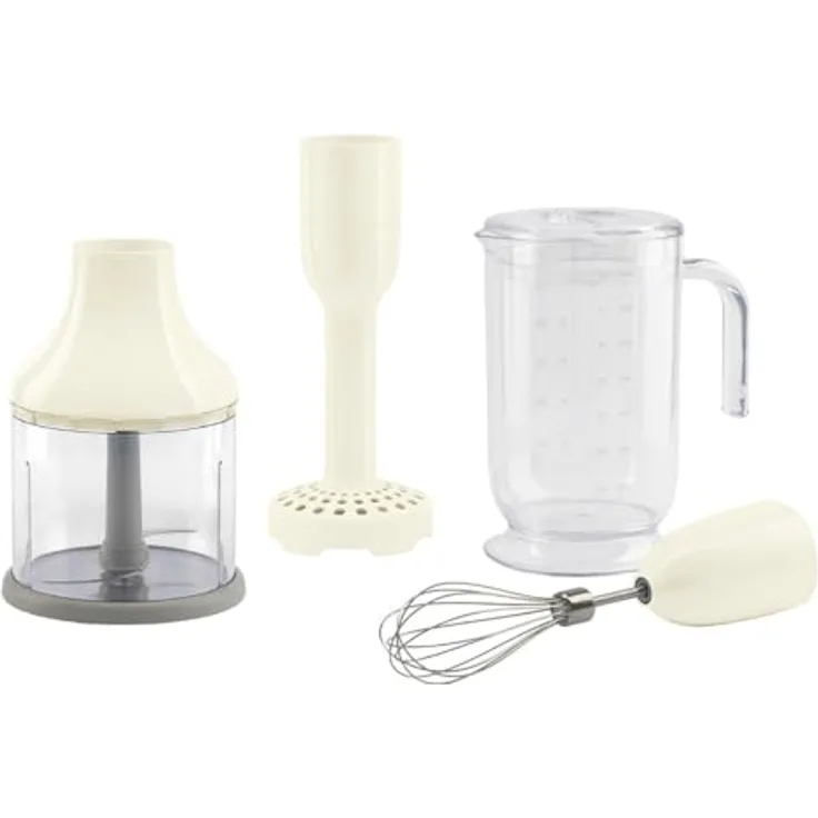 Smeg HBAC11CR Stabmixer-Set, Aufsätze creme, Stabmixer, Beige
