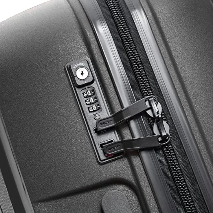 Delsey Belmont Plus Slim Cabin Trolley Case - 55 cm - Black, Schwarz, Hartschalenkoffer mit 4 Rollen und 33 l Volumen – Bild 5