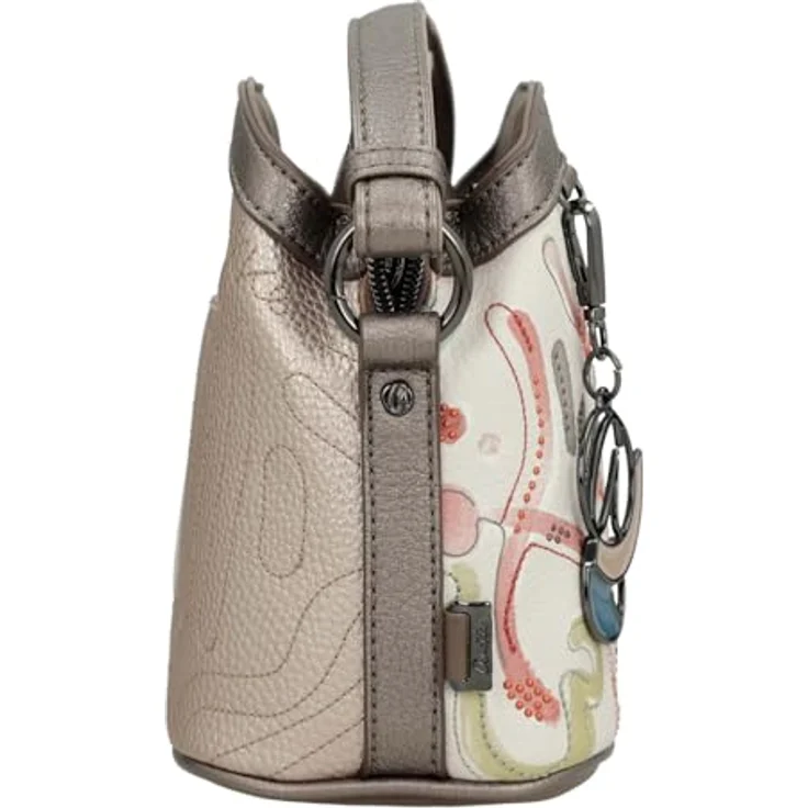 Anekke Olympia Umhängetasche 27 cm, Damenhandtasche mit Reißverschluss und verstellbarem Riemen, robustes Polyurethan – Bild 4