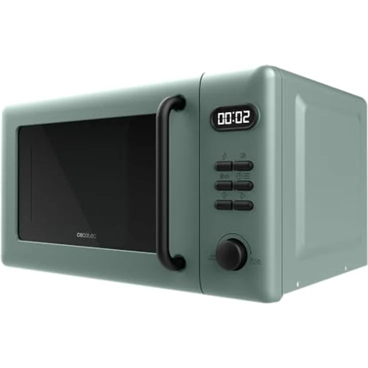 Cecotec Digitale Mikrowelle Proclean 5110, 20L mit Grill 800W, 700W in 6 Stufen, Auftaumodus, 30-Minuten-Timer, Innenleuchte, grün – Bild 2