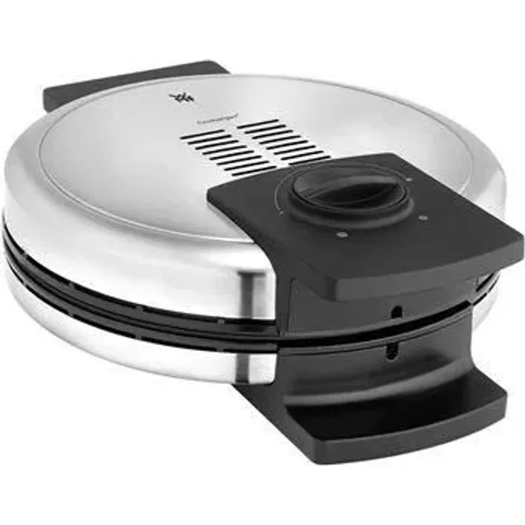 WMF LONO Waffeleisen Edition, Herzwaffeleisen, stufenlos einstellbarer Bräunungsgrad, 900 W, cromargan matt-silber