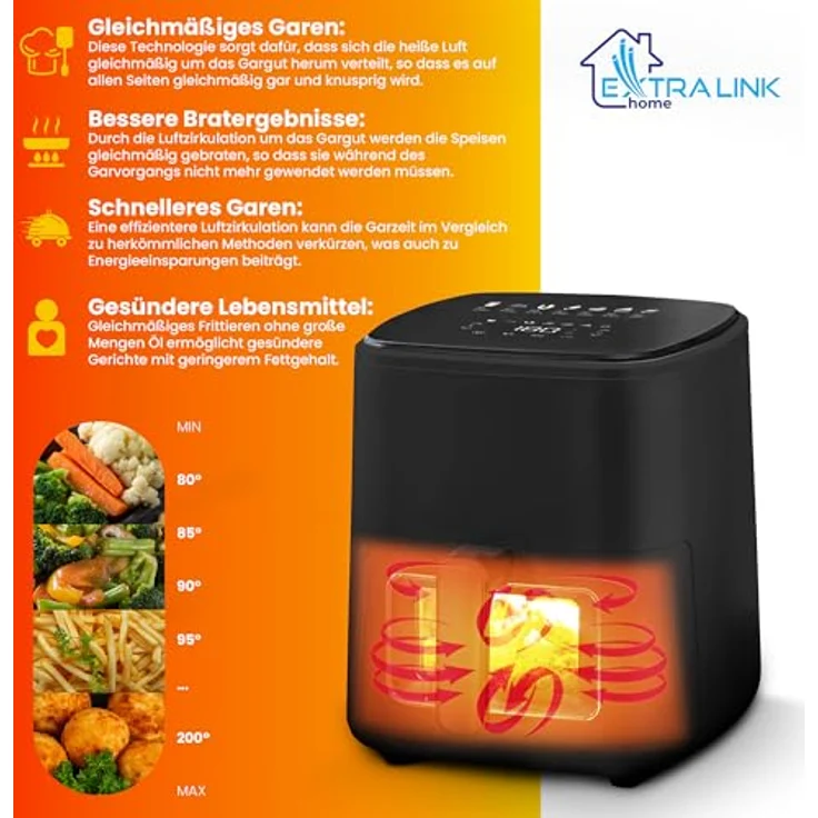 Extralink Home SJ-520, Fritteuse mit 5L Fassungsvermögen – Bild 6