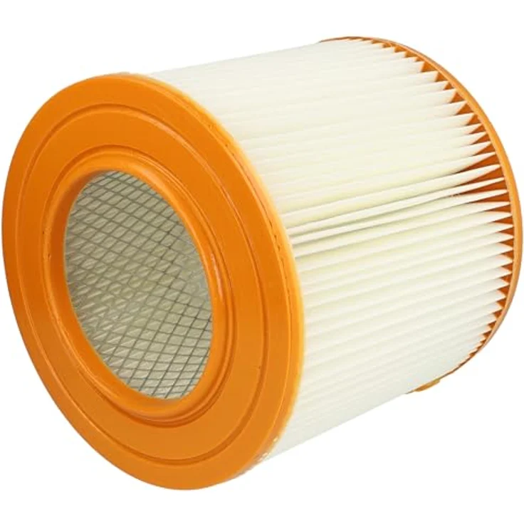 VHBW 2x Faltenfilter kompatibel mit Allaway C30, A30, C40, A40, A50, AW1700, AW2000, A60, CV1350, CV1750, M1000, CV1950, L25 - Polyester Filter in orange/weiß für effiziente Saugleistung – Bild 3