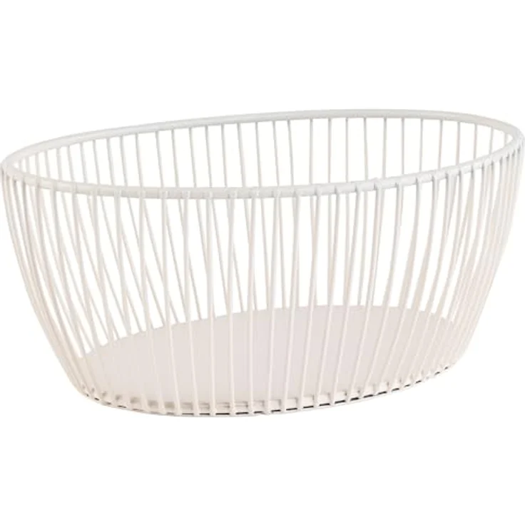 APS Brotkorb SVART, Metall, whisper white, stapelbar, wasserfest, 20 x 15 cm, H: 8 cm – Bild 2