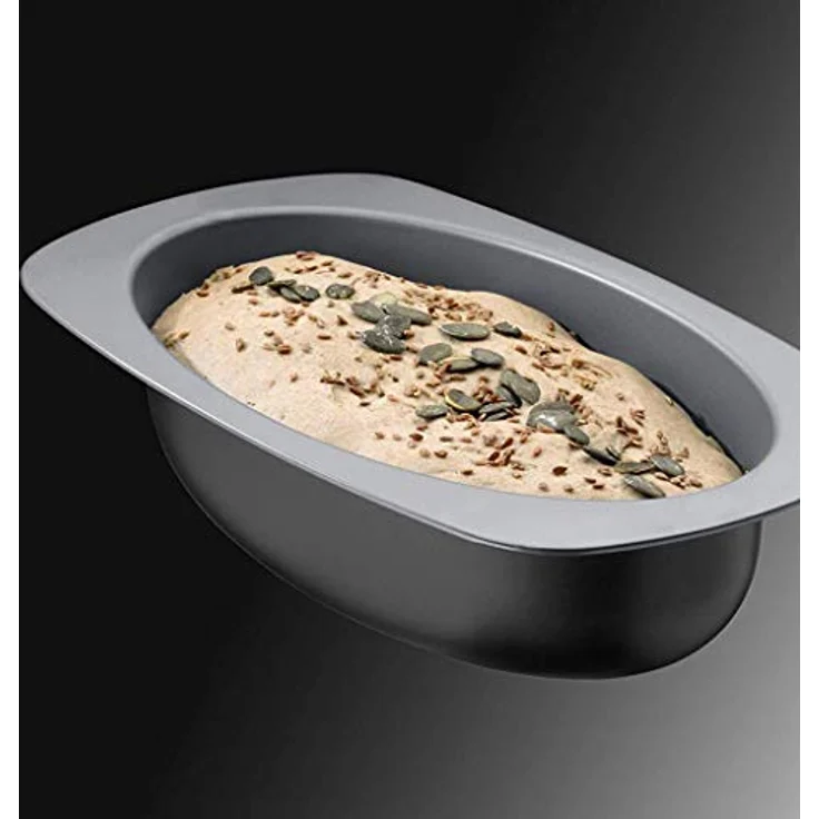 Kaiser Brot Back Form 32 cm Backblech, Brot, Oven, Oval, Anthrazit-Schwarz – Bild 3