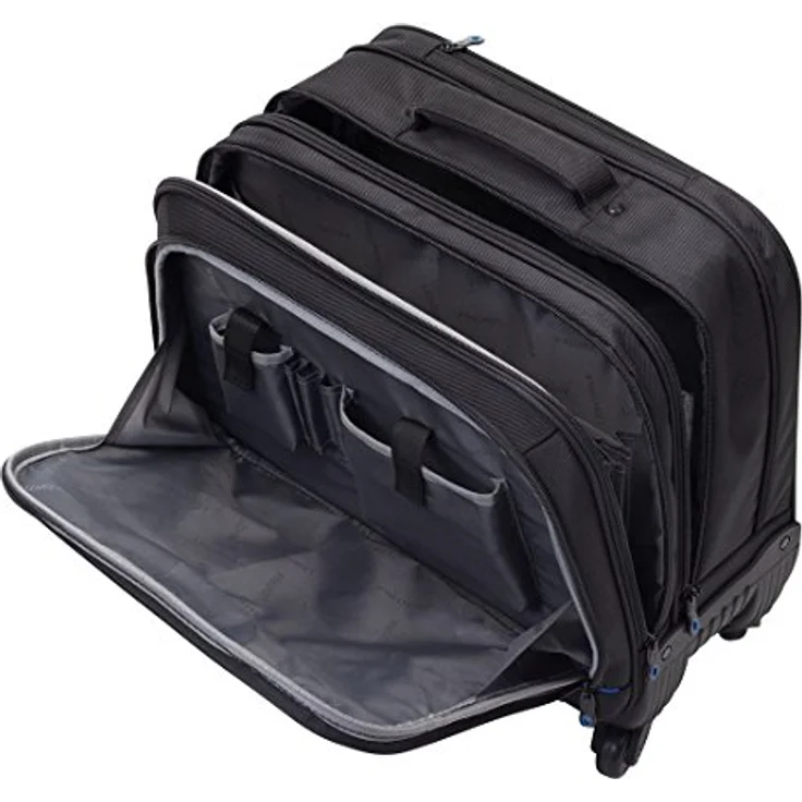 Lightpak Star 4-Rollen Businesstrolley, 42 cm mit Laptopfach, schwarz, 100% Nylon – Bild 3