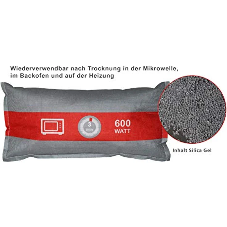 HP Autozubehör Luftentfeuchter 1kg Mehrweg Granulat-Luftentfeuchter Grau – Bild 3