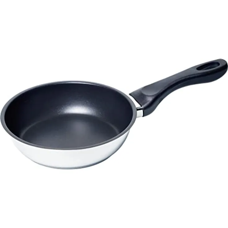 Bosch HEZ390210 Zubehör für Kochfelder, Systempfanne Ø 15 / 20 cm, Edelstahl, für Kochfelder mit PerfectFry, Made in Germany