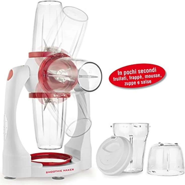 Macom Standmixer Smoothie Maker 852 rot – Bild 3