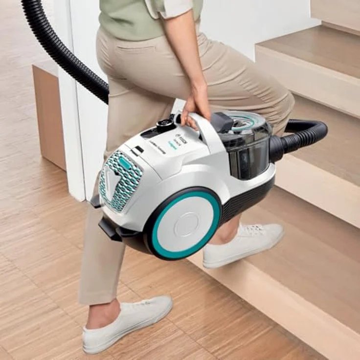 Bosch BGC21HYG1 Serie 4 Bodenstaubsauger, 550 Watt, schwarz-weiß – Bild 2