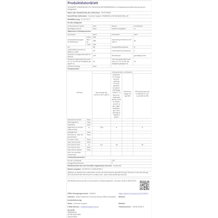 Telefunken Kühlschrank mit Gefrierfach (2-Sterne) | Freistehend | 81 Liter | Kühlschrank klein | CF-32-152-S silber – Bild 10