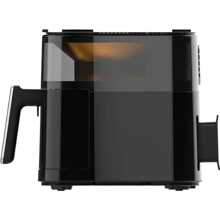 aeco TOUCH AirFryer 5,7 Liter, Heißluftfritteuse mit 270° beleuchtetem Sichfenster & digitalem Touch-Display, 1700 Watt, 80°-200° einstellbar, 8 Programme, inkl. Rezeptheft – Bild 3