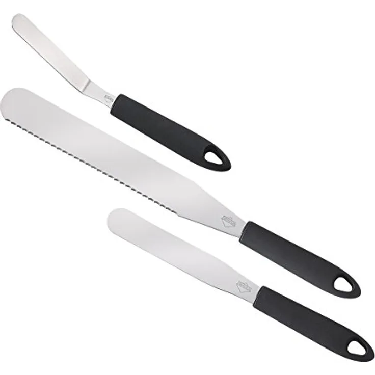 Küchenprofi 0805852803 Konditormesser-Set, 3-teilig, Edelstahl, silber, 6,4 x 3,8 x 39,4 cm