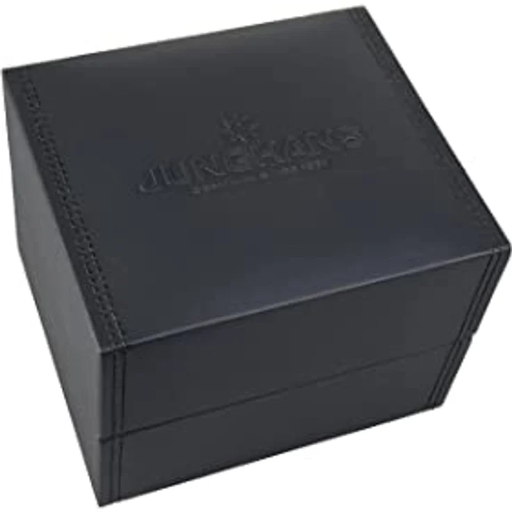 JUNGHANS max Bill Armbanduhr Handaufzug mit Saphirglas 27/3701.02, silberfarbenes Gehäuse, leuchtendes Zifferblatt – Bild 5