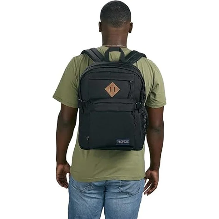 Jansport Freizeitrucksack Main Campus, ergonomische S-Kurven-Schultergurte, gepolstertes 15-Zoll-Laptopfach, Deep Juniper – Bild 2
