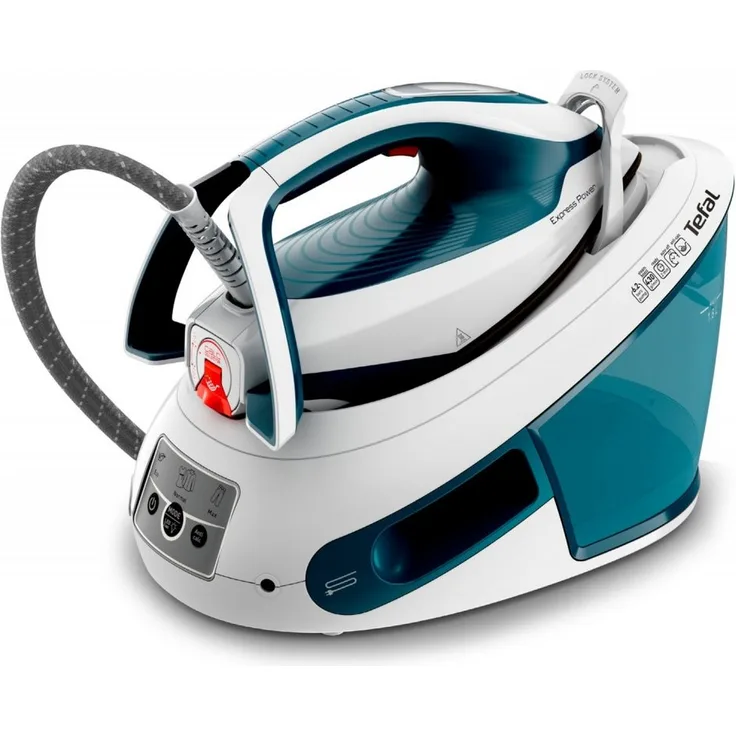 Tefal Dampfbügelstation Tefal SV8111 Express Power Dampfbügeleisen, 2800 Watt, Alpenblau/Weiß - Preisvergleich
