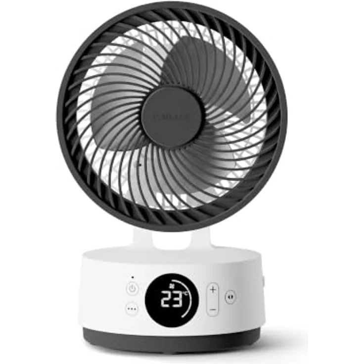 MEACO MeacoFan Sefte® 6 Tischventilator, 21 cm, kabellos mit austauschbarem Akku, bis zu 26 Std. Laufzeit, leise ab 22 dB, Nachtmodus, Fernbedienung, 3 Jahre Garantie – Bild 2
