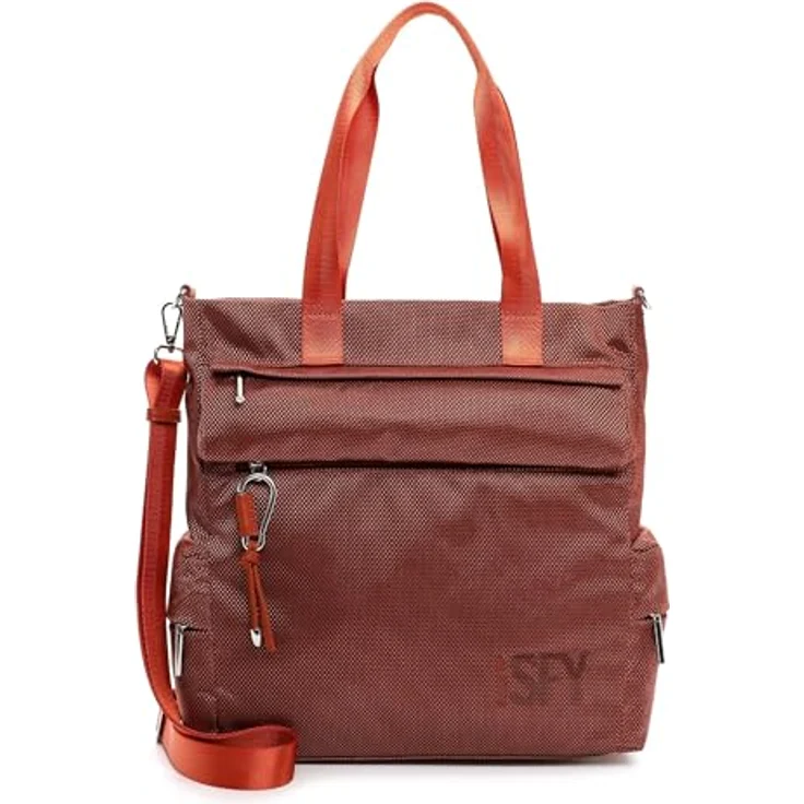 SURI FREY Shopper SFY SURI Sports Marry, zweifarbiger Nylon Shopper mit Reißverschluss, anhängbarem Dekor und verstellbarem Umhängeriemen, für Damen – Bild 1