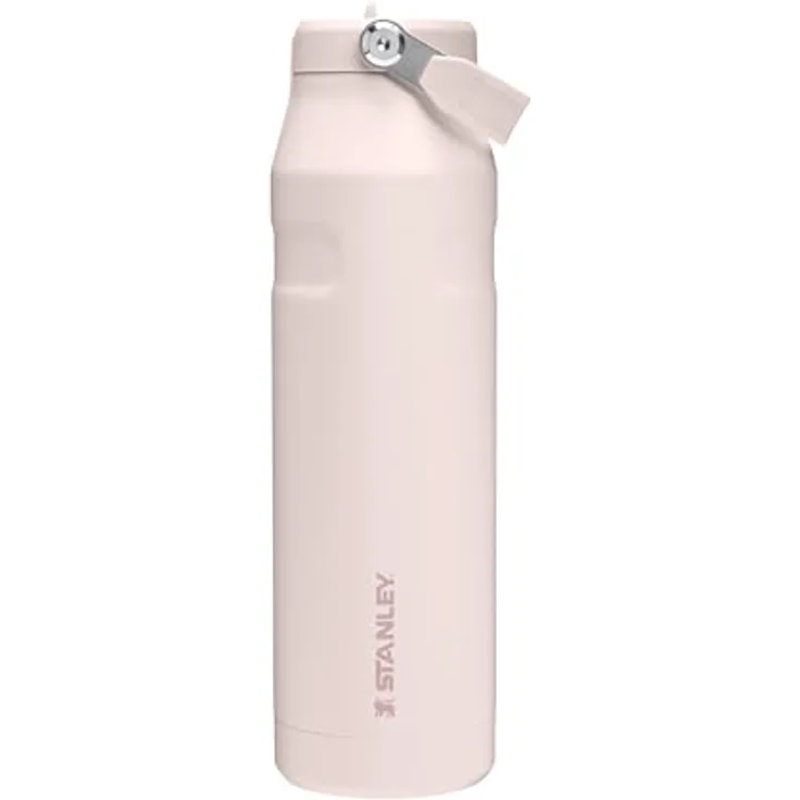 Stanley Flip Straw 2.0 Trinkflasche 0.7L - Auslaufsicher, BPA-frei, Kühlt 12 Stunden und hält 3 Tage eisgekühlt - Spülmaschinenfest, Rose Quartz