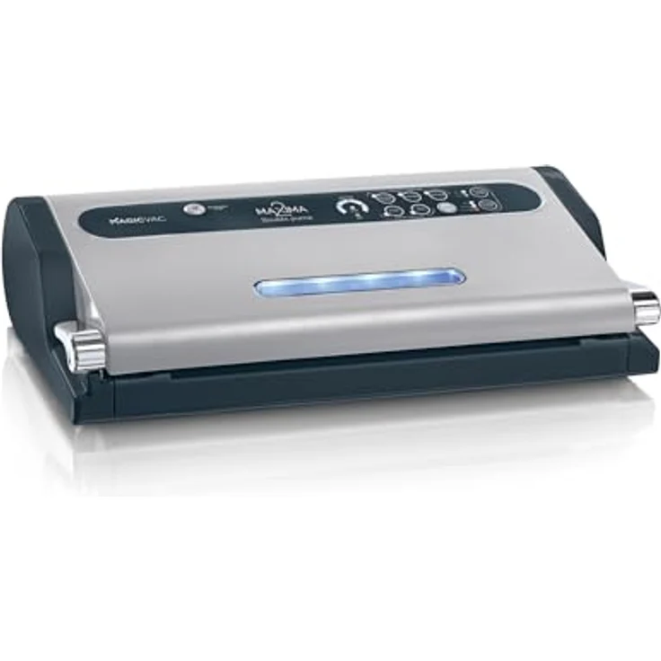 Magic Vac Maxima 2 Vakuumiergerät und Folienschweißgerät für Lebensmittel, 130Watt, 230V Grau – Bild 2