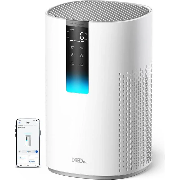Dreo Air Purifier 605S 5-in-1, smarter Luftreiniger für Räume bis 82 m², weiß