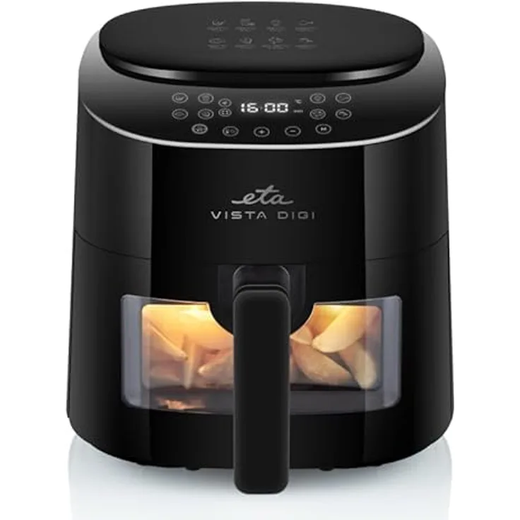 ETA Heißluftfritteuse Vista Digi I 4.3 Liter Fritteuse I 1300 Watt I 40-220°C I Ansichtsfenster I Touch Display I Timer - Preisvergleich