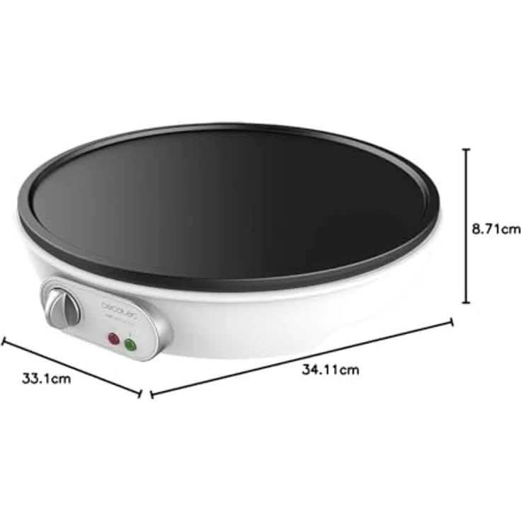 Cecotec Fun Crepelicious Crêpes-Maker, 1000W, Ø 30,5 cm, Kontrollleuchte, inkl. Teigverteiler, Holzspachtel – Bild 8