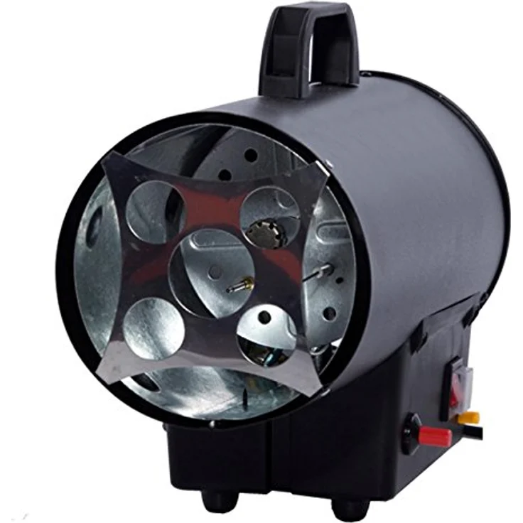 FUXTEC Gasheizer GH10, 10 kW Heizleistung, Pulverbeschichtetes Gehäuse in schwarz matt – Bild 3